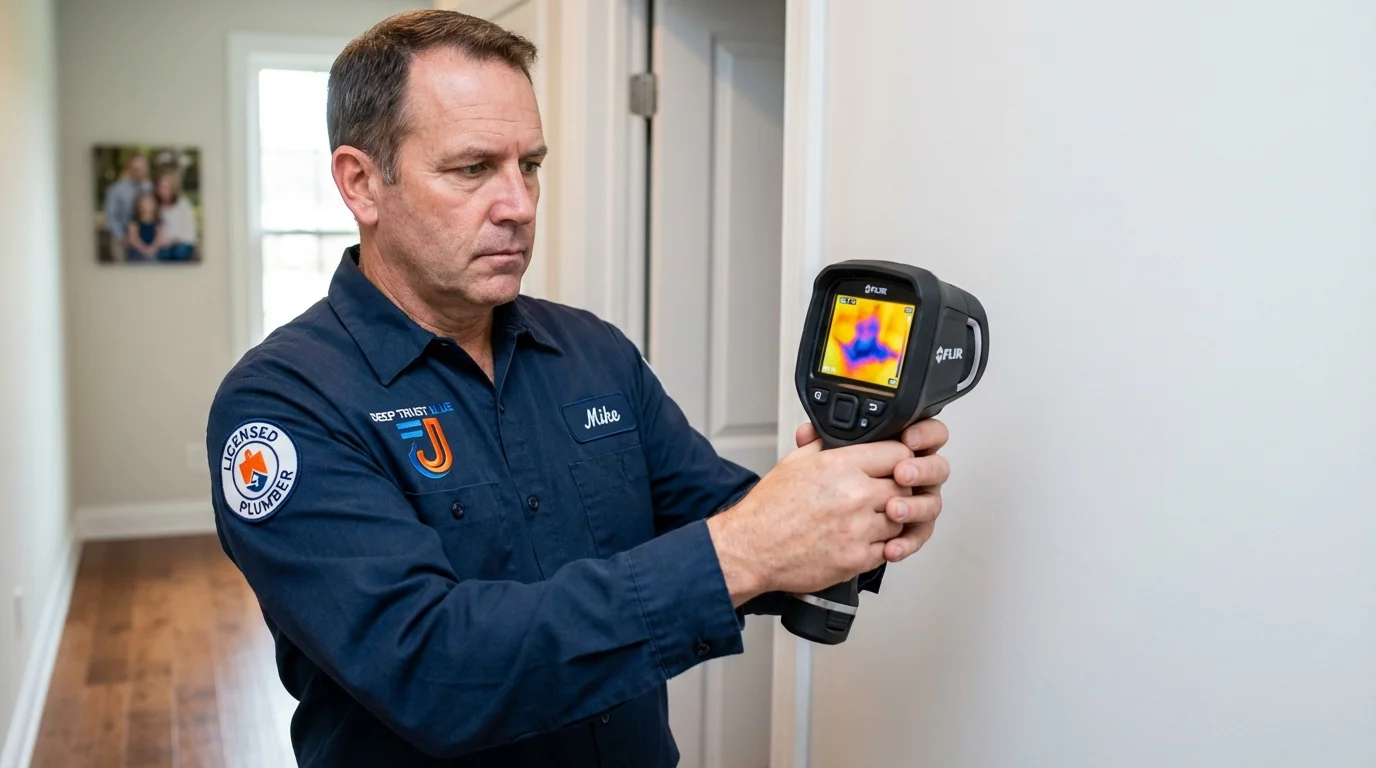 Thermal imaging leak detection by Johns Plumbing LLC in Tappan